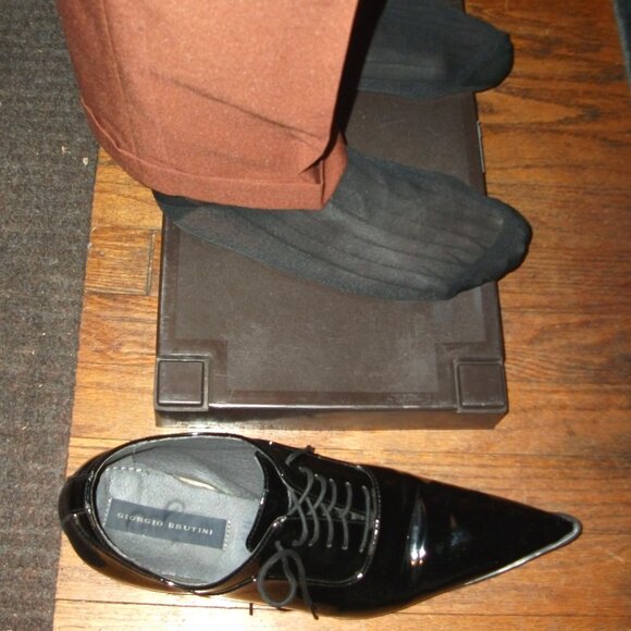 Mens Sheer Nylon OTC Thick N Thin Socks, TNT's Cap Toe and Heel, Black SZ 10-13 - Picture 13 of 16